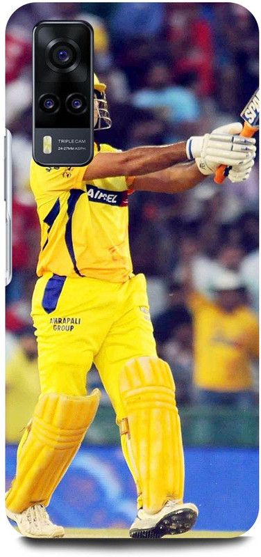 FUGGA Back Cover for Vivo V20 SE, V2022, MS, DHONI, 7, MAHENDRA, SINGH, DHONI, CSK, PLAYER  (Multicolor, Hard Case, Pack of: 1)