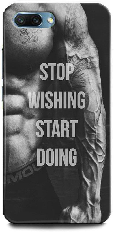 INDICRAFT Back Cover for Honor 10, gym, Printed  (Multicolor, Shock Proof)