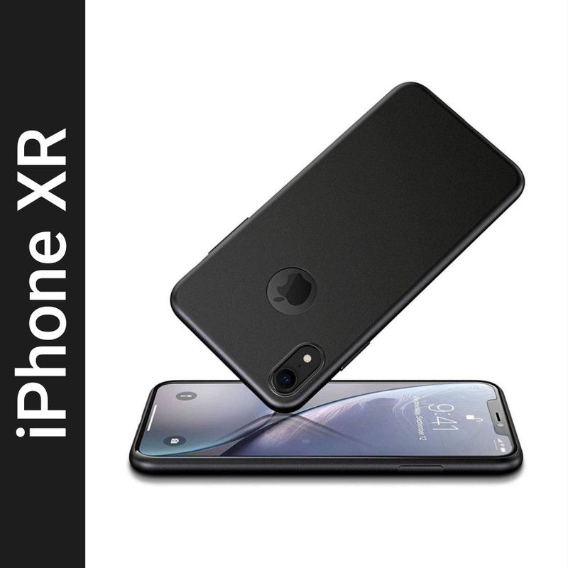 Faybey Back Cover for Apple iPhone XR  (Black, Flexible, Pack of: 1)
