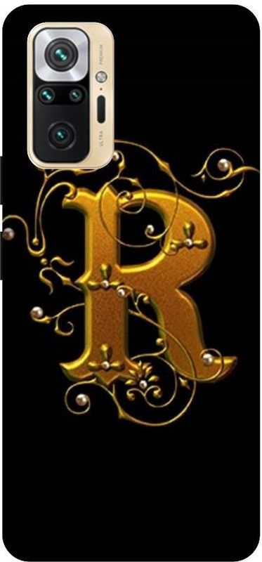 GRAFIQE Back Cover for REDMI Note 10 Pro M2101K6P R, R LETTER, R ALPHABET, DESIGN  (Multicolor, Shock Proof)