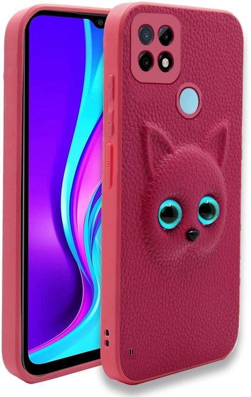 Coverage Back Cover for REALME C25Y  (Pink, Flexible, Pack of: 1)