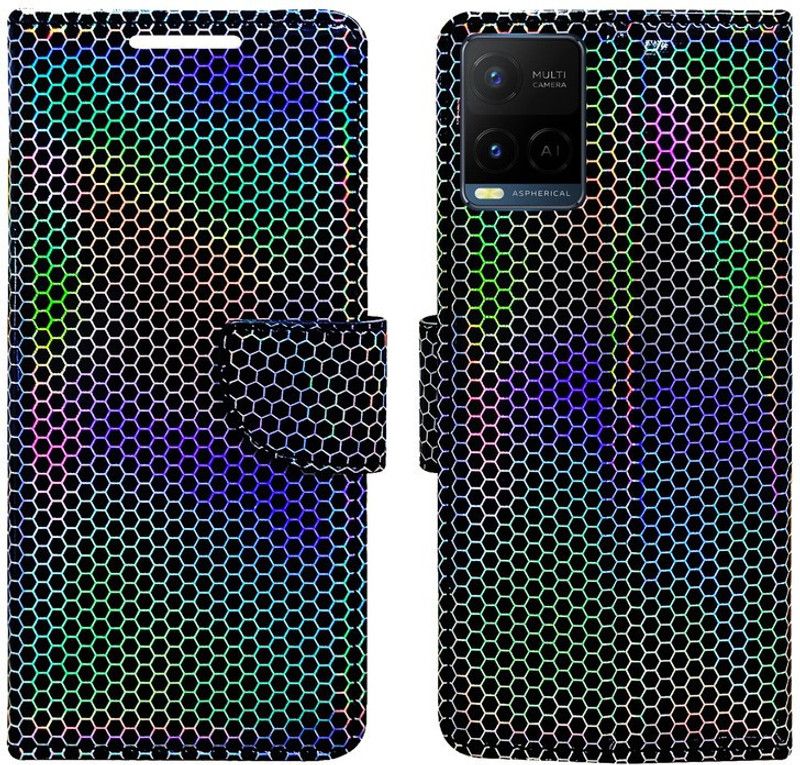 AD Enterprises Flip Cover for Vivo Y21G (World's First Color Changing Flip Cover)  (Multicolor, Magnetic Case, Pack of: 1)