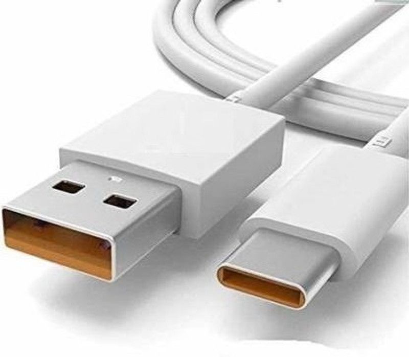 Express Buy USB Type C Cable 6.5 A 1.2 m mi type c data cable for type c devices  (Compatible with OPPO/REALME/ONEPLUS, VOOC/DASH/WARP/DART/SUPERVOOC, Yellow, One Cable)