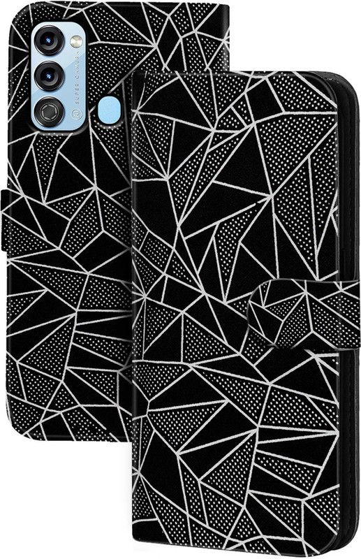 Knotyy Flip Cover for Itel Vision 3  (Black, Dual Protection, Pack of: 1)