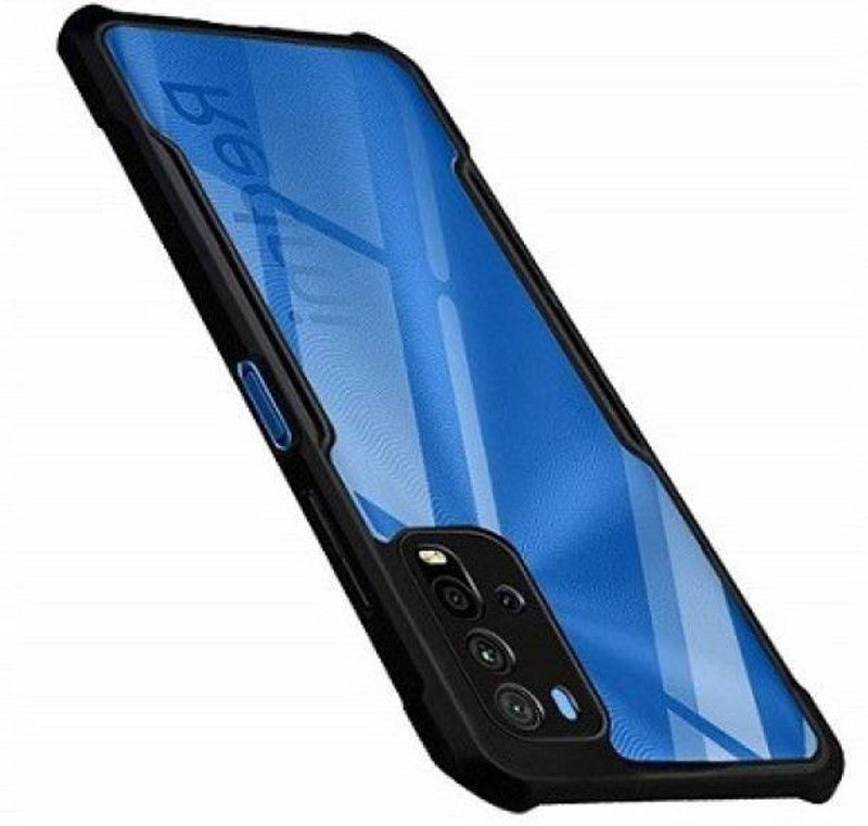 ISH COVER Front & Back Case for Poco M3  (Black, Rugged Armor, Pack of: 1)
