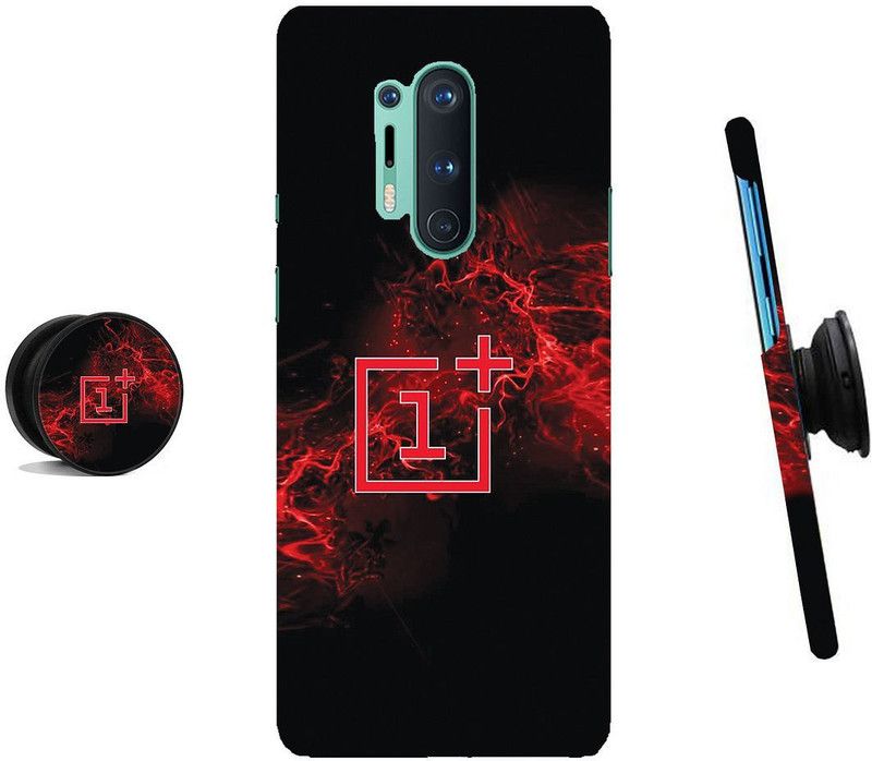 MY SWAG Back Cover for OnePlus 8 Pro  (Black, Red, Cases with Holder)