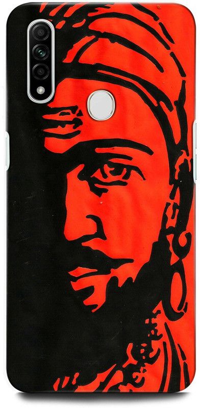ORBIQE Back Cover for OPPO A31  (Black, Red, Hard Case, Pack of: 1)