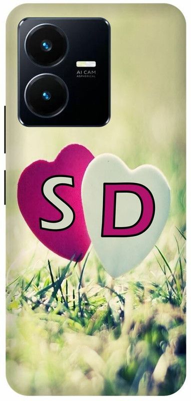 Dimora Back Cover for vivo Y22, S LOVES D NAME S NAME D LETTER ALPHABET S LOVE D NAME  (Multicolor, Hard Case, Pack of: 1)