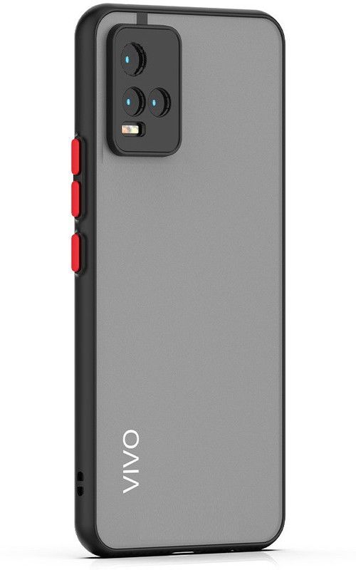 Zinger Back Cover for Vivo Y21 (2021), Vivo Y33s, CAMERA PROTECTION CASE, SMOKE CASE  (Black, Hard Case, Pack of: 1)