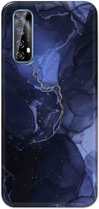NDCOM Back Cover for Realme 7 Abstract Blue Marble Printed  (Multicolor, Hard Case, Pack of: 1)