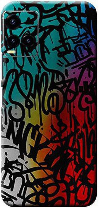 BugguSkin Graffiti Text Vivo Y33 S Back skin Guard, Vivo Y33 S Mobile Skin  (Ultra Graffiti Text Skin With Matte Finish, Matte Skin (Back+Side+Camera))