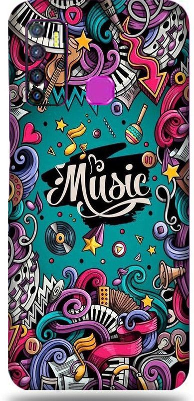 Mclaxa infinix Hot 9, infinix hot 9 Mobile Skin  (Music Skin With Super matte finish)