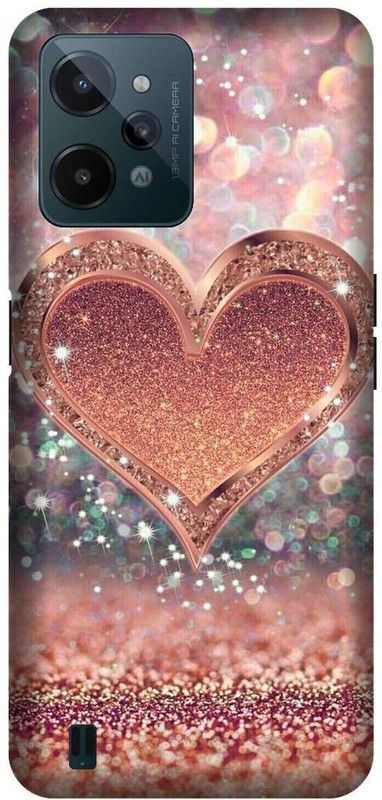 VS PRINT LINK Back Cover for Realme C31 , RMX3501 , LOVE, ABSTRACT, women,Texture,  (Brown, Hard Case, Pack of: 1)