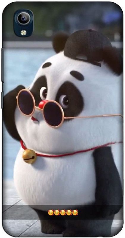 CROKIAN Back Cover for Vivo 1820 Panda Back Cover  (White, Hard Case, Pack of: 1)