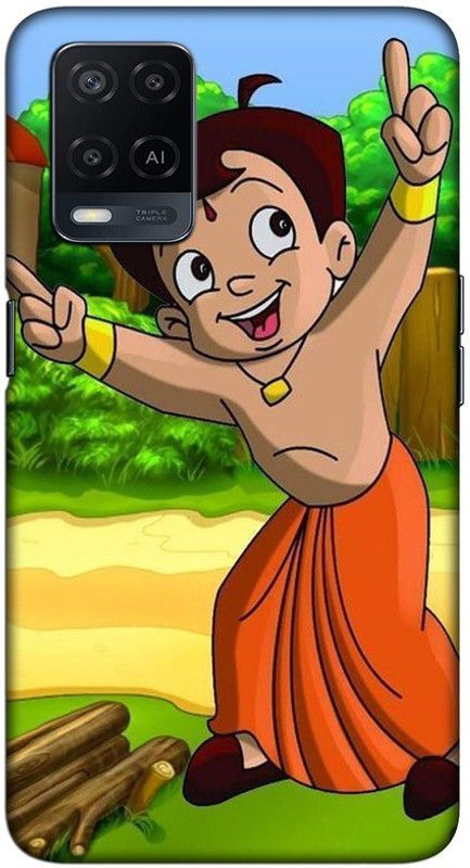 CROKIAN Back Cover for Oppo A54 Chhota Bheem Back Cover  (Green, Hard Case, Pack of: 1)