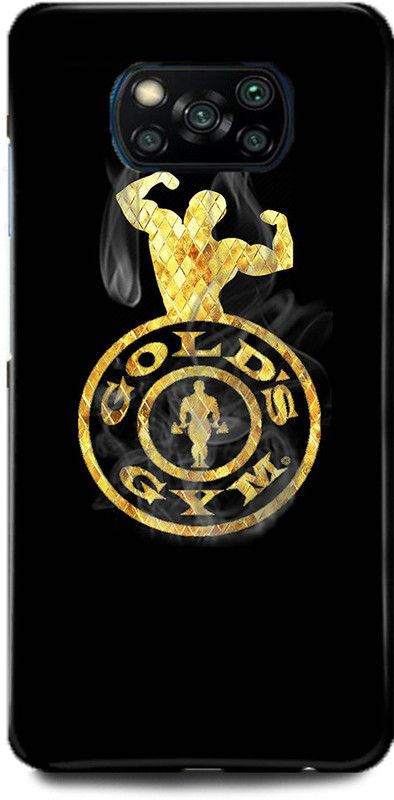 MP ARIES MOBILE COVER Back Cover for POCO X3, MZB9965IN, GOLD GYM FITNESS WORKOUT GYM NO PAIN NO GAIN STOP WISHING START DOING  (Multicolor, Hard Case)