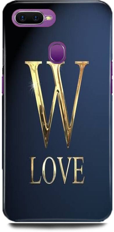 MP ARIES MOBILE COVER Back Cover for OPPO A12, ,W,letter,W,alphabet,W,love,W,name  (Multicolor, Hard Case, Pack of: 1)