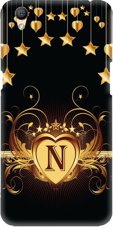 Crafto Rama Back Cover for Oppo A37F, A37fw, A37m, Oppo A37, N, N Letter, N Alphabet, N Word, PRINTED, BACK COVER  (Multicolor, Hard Case, Pack of: 1)