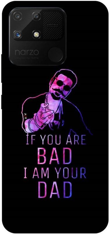 Bluvver Back Cover for Realme Narzo 50A, RMX3430, Printed Attitude Boy Back Cover  (Multicolor, Hard Case, Pack of: 1)