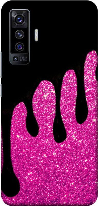PNBEE Back Cover for Vivo X50 - Glitter Pattern Print  (Multicolor, Hard Case, Pack of: 1)