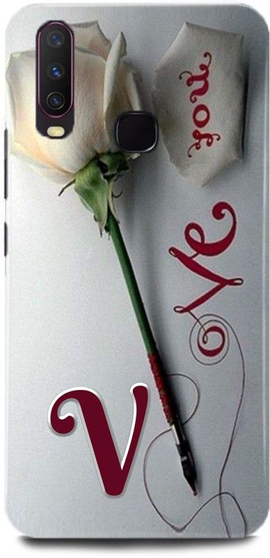 MP ARIES MOBILE COVER Back Cover for Vivo Y11,1906,V Loves V Name,V Name, V Letter, Alphabet,V Love V NAME  (Multicolor, Hard Case, Pack of: 1)