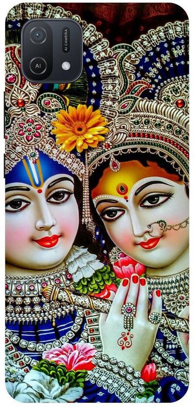 THE NARAYANA COLLECTIONS Back Cover for OPPO A16E- CPH2421-RADHA,KARSHNA,RADHE,SHYAM,SITA,RAM  (Multicolor, Hard Case, Pack of: 1)