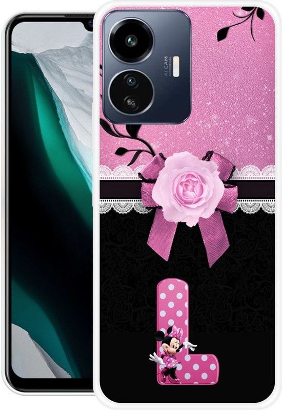 JATLAND Back Cover for IQOO Z6 Lite 5G  (Pink, Black, Grip Case, Silicon)