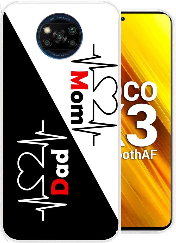 SuperQueen Back Cover for PocoX3  (Multicolor, Flexible, Silicon, Pack of: 1)
