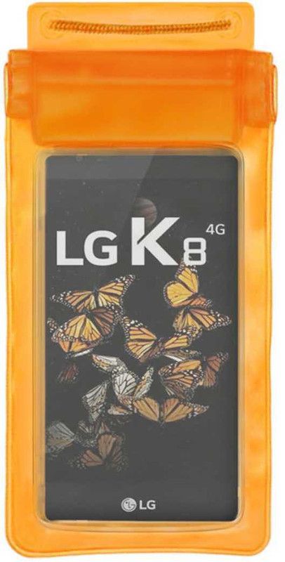 ACM Pouch for Lg K8  (Orange, Waterproof, Silicon, Pack of: 1)