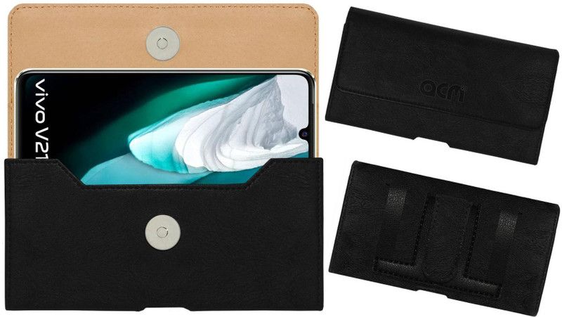 ACM Pouch for Vivo V21 5g Neon Spark Edition  (Black, Holster, Pack of: 1)