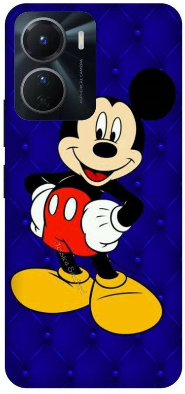 FRONK Back Cover for vivo Y16, V2204, MICKEY, MOUSE, MINNIE, MOUSE, DOLL, TEDDY, LOVE  (Blue, Hard Case, Pack of: 1)