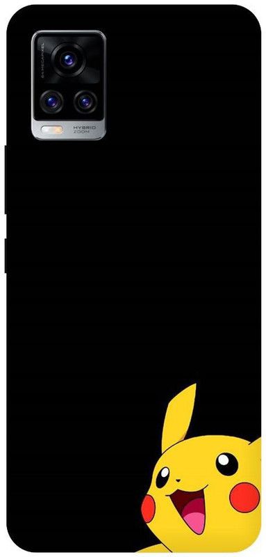 URCHIN Back Cover for Vivo V20 Pikachu, Cartoon, Pokemon, Cute, Pikachu Pokemon, Love  (Multicolor, Shock Proof, Pack of: 1)