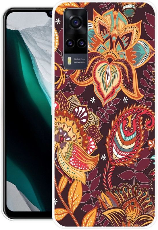 Vaultart Back Cover for Vivo Y31 (2021)  (Multicolor, Dual Protection, Silicon)
