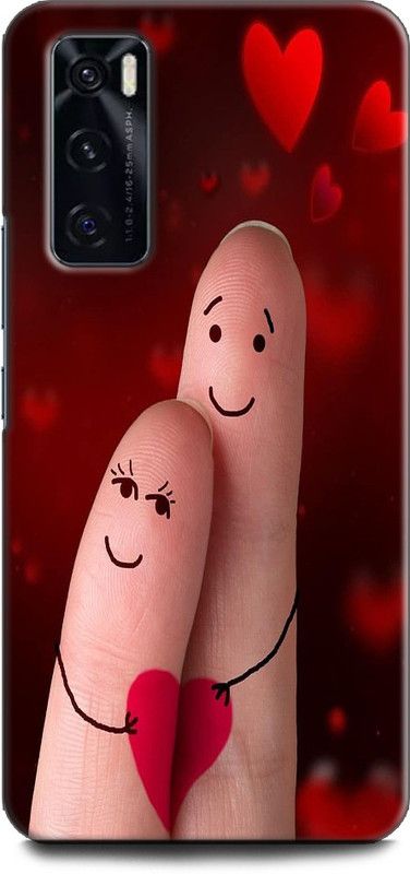 KEYCENT Back Cover for Vivo V20 SE, V2022 FINGER, LOVE, ANIME, SWEET COUPLE, HEART, RED, MOON, NATURE  (Multicolor, Pack of: 1)