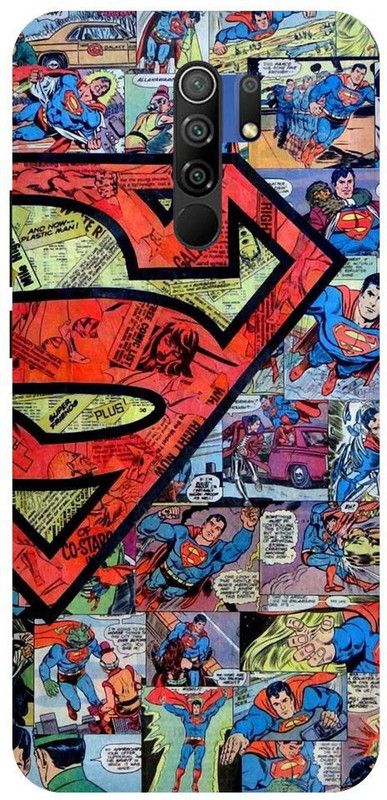 URCHIN Back Cover for POCO M2 Superman, Superman Logo, Wallpaper, Superhero, DC comic, Movie, Comic  (Multicolor, Shock Proof, Pack of: 1)