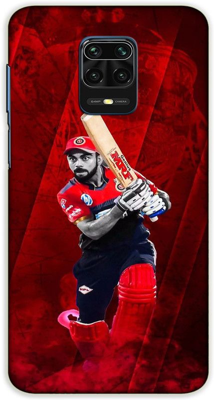 iprinto Back Cover for Redmi Note 10 Lite, Mi Redmi Note 9 Pro virat kohli Back Cover  (Red, Hard Case, Pack of: 1)