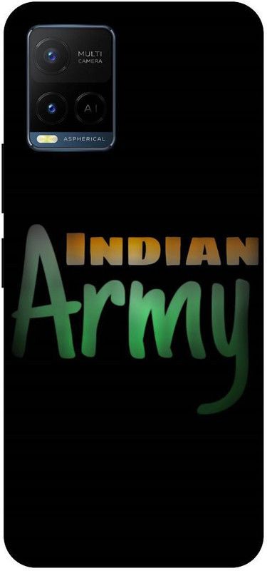 THE NARAYANA COLLECTIONS Back Cover for VIVO Y33s-2109-FOGI,INDIAN,ARMY,SOLDIER  (Multicolor, Hard Case, Pack of: 1)