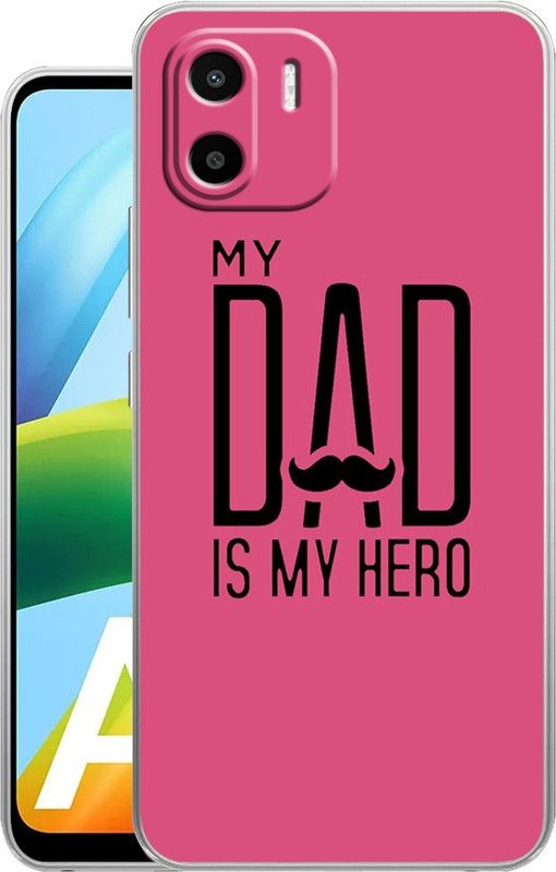 Selfless Back Cover for Redmi Mi A1 2022  (Pink, Black, Silicon, Pack of: 1)