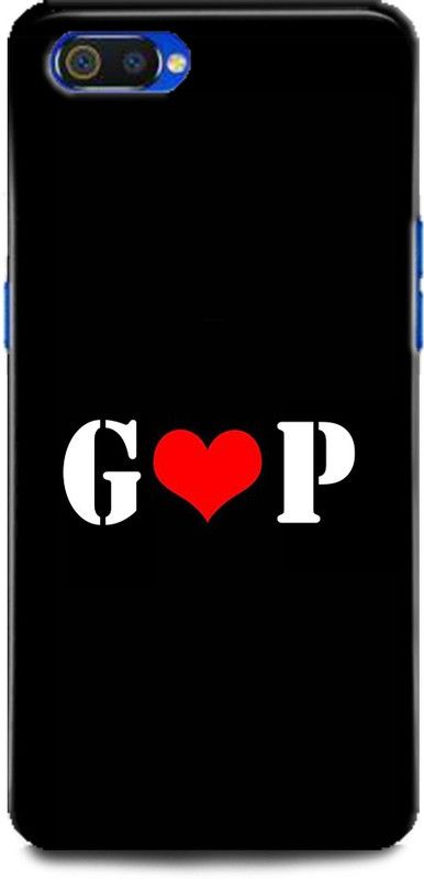 Afterglow Back Cover for Realme C2 G P, G LOVES P, NAME, LETTER, ALPHABET, GP LOVE, HART  (Multicolor, Shock Proof, Pack of: 1)