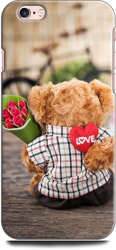 KEYCENT Back Cover for APPLE iPhone 6 CUTE TEDDY, TEDDY BEAR, LOVE, LOVE, HEART, ROSE, RED ROSE  (Multicolor, Shock Proof, Pack of: 1)