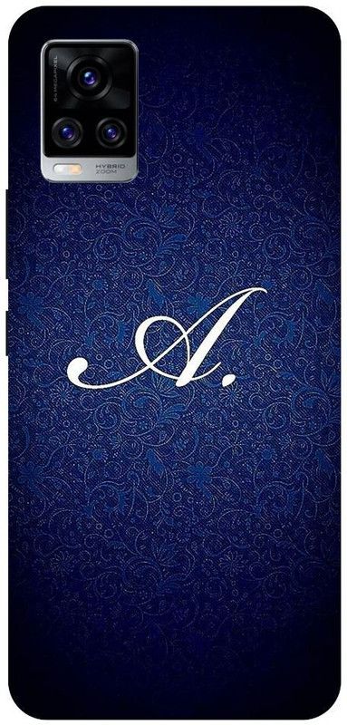 URCHIN Back Cover for Vivo V20 A, A letter, Letter A, A love, Love  (Multicolor, Shock Proof, Pack of: 1)