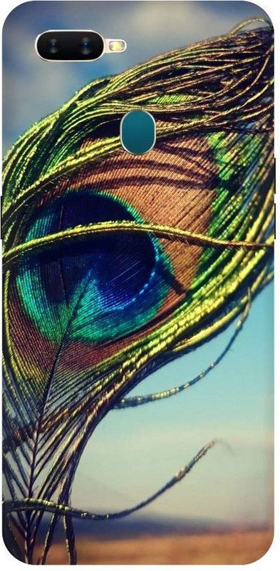 URCHIN Back Cover for Oppo A5s mor pankh, Krishna ji, kanha, peacock feather, feather  (Multicolor, Shock Proof, Pack of: 1)