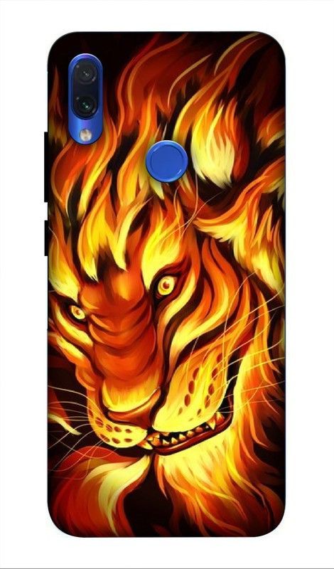 LUCKY MOBI.COM Back Cover for Mi REDMI NOTE 7 PRO ( lion, animals) PRINTED BACK COVER  (Multicolor, Waterproof, Pack of: 1)