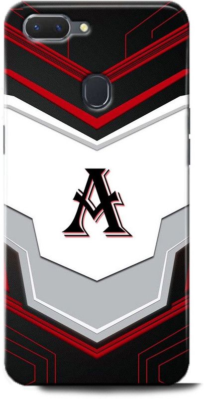 Afterglow Back Cover for OPPO A12 A, A LETTER, A NAME, A ALPHABET, ALPHABET  (Multicolor, Shock Proof, Pack of: 1)
