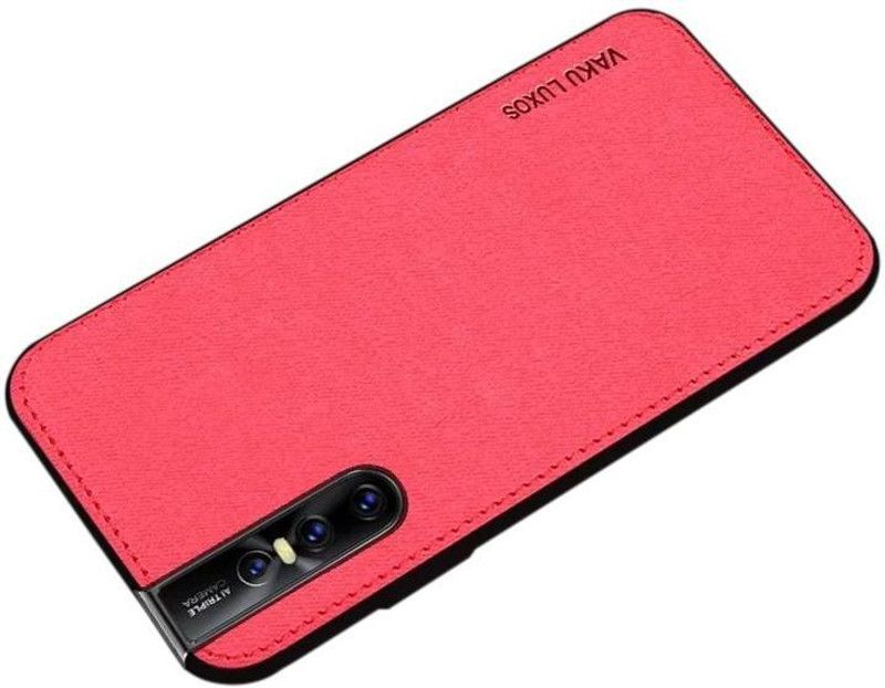 Vaku Luxos Back Cover for Vivo V15 Pro  (Red, Shock Proof, Pack of: 1)
