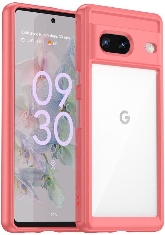 Cover Alive Back Cover for Google Pixel 7  (Red, Transparent, Shock Proof, Pack of: 1)