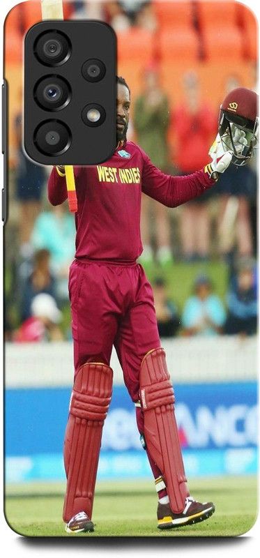 GRAFIQE Back Cover for SAMSUNG Galaxy A33 CHRIS GAYLE, CRICKETER, UNIVERSAL BOSS  (Multicolor, Shock Proof, Pack of: 1)