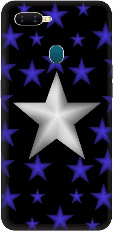 SSMORYA Back Cover for OPPO A5s (Silver Star) Printed Back Cover  (Multicolor, Waterproof, Pack of: 1)