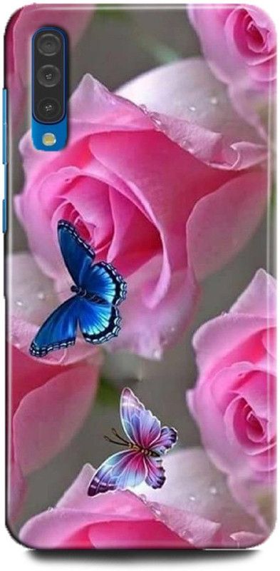 FIKORA Back Cover for Mi A3/mzb7974in ROSE PRINTED  (Multicolor, Hard Case, Pack of: 1)
