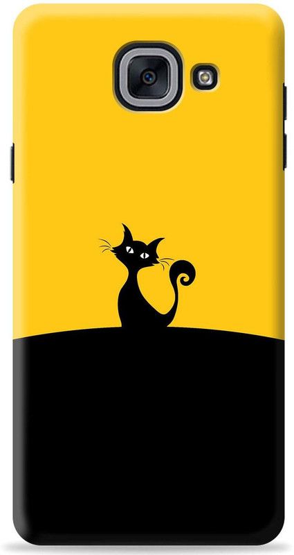Crafter Back Cover for Samsung Galaxy J7 Max  (Black, Yellow, Shock Proof, Pack of: 1)